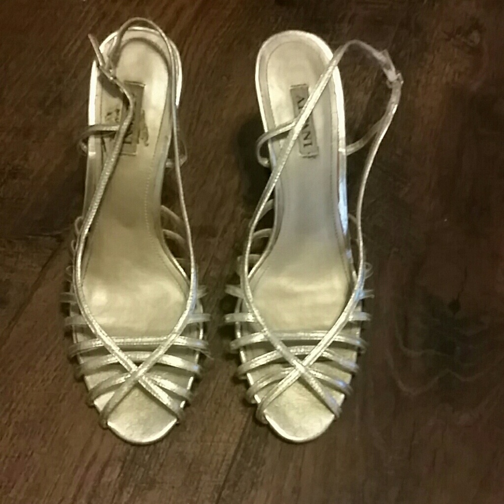 Gold sandal heels